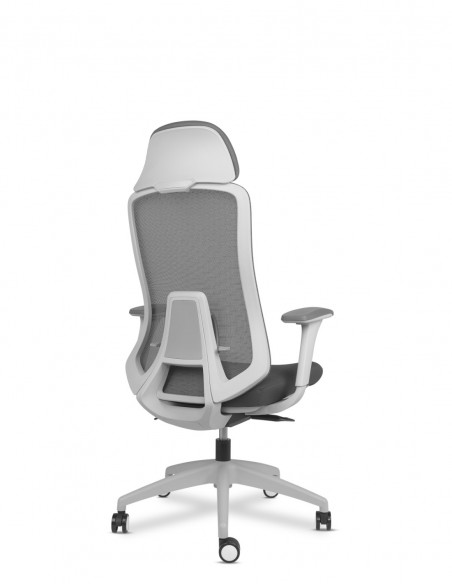 Silla Fedo Grey con cabezal sistema sincro brazos regulable 4D
