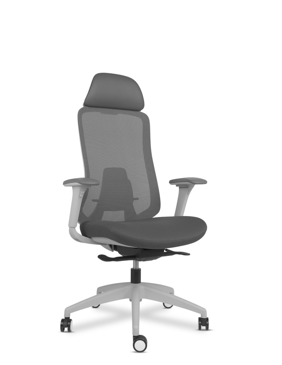 Silla Fedo Grey con cabezal sistema sincro brazos regulable 4D